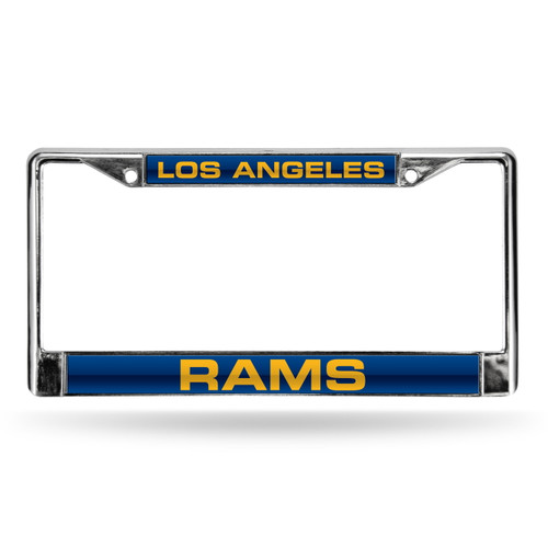 Los Angeles Rams Chrome Laser License Plate Frame