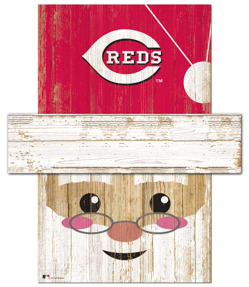 Cincinnati Reds Santa Head Sign