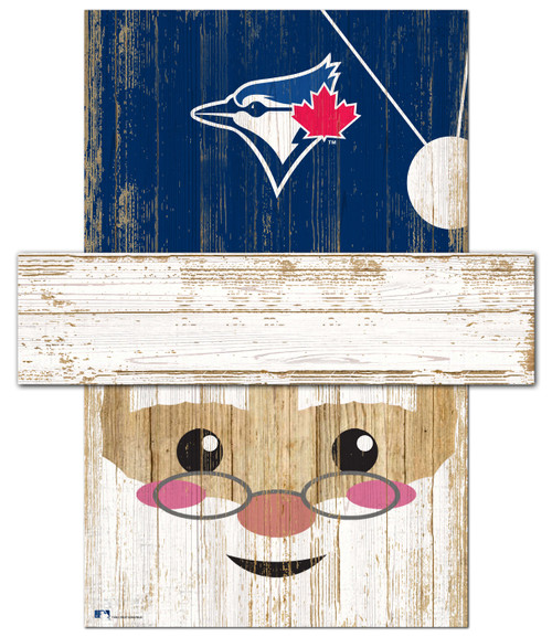 Toronto Blue Jays 6" x 5" Santa Head