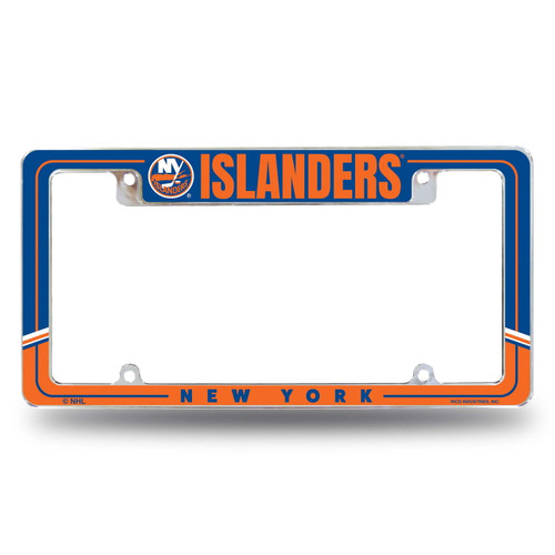New York Islanders Two-Tone Chrome License Plate Frame
