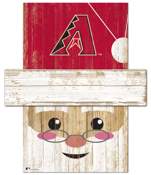 Arizona Diamondbacks 6" x 5" Santa Head