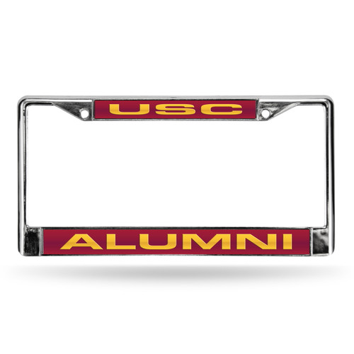 USC Trojans NCAA Laser Chrome License Plate Frame