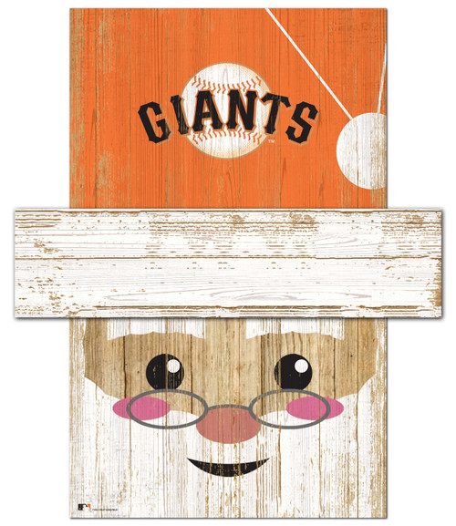 San Francisco Giants 6" x 5" Santa Head