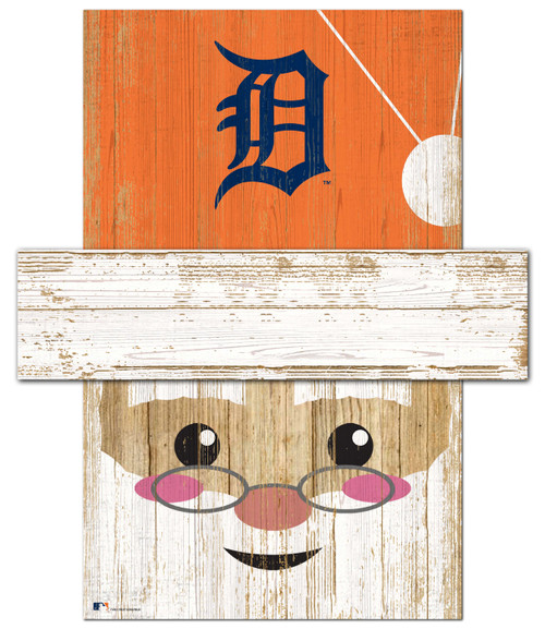 Detroit Tigers 6" x 5" Santa Head