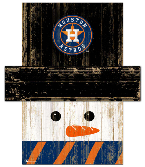 Houston Astros Snowman Head Sign