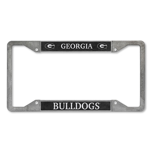 Georgia Bulldogs Pewter Style License Plate Frame