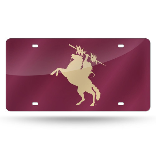 Florida State Seminoles Gold Laser Cut License Plate