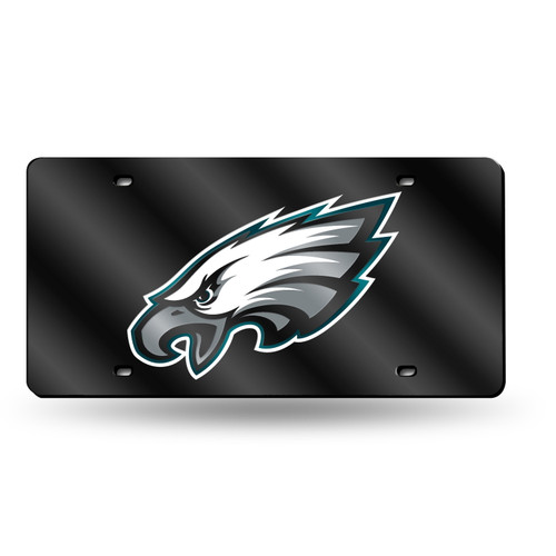 Philadelphia Eagles Laser Cut NFL License Plate - Black