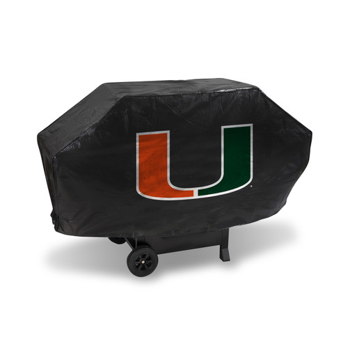 Miami Hurricanes Black Deluxe Vinyl Grill Cover