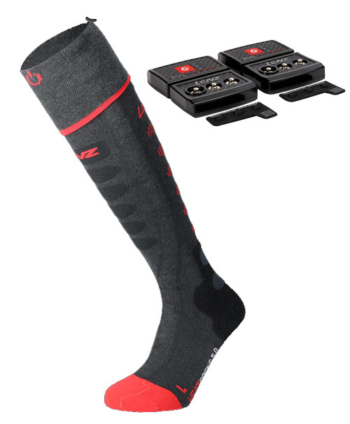 Lenz 5.1 Toe Cap Unisex Heated Socks with rcB 1400 Batteries