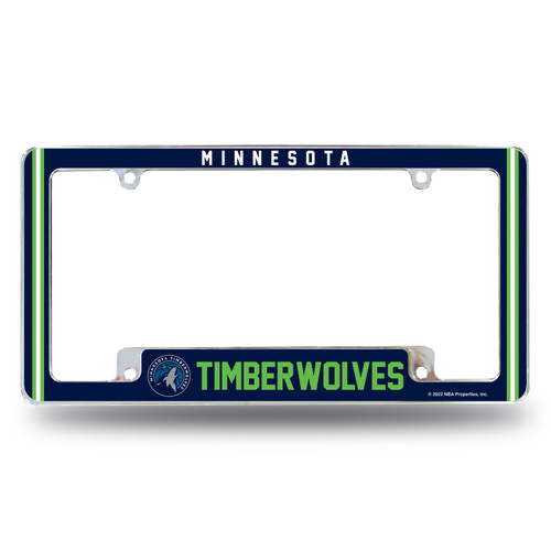 Minnesota Timberwolves Alternate Chrome License Plate Frame