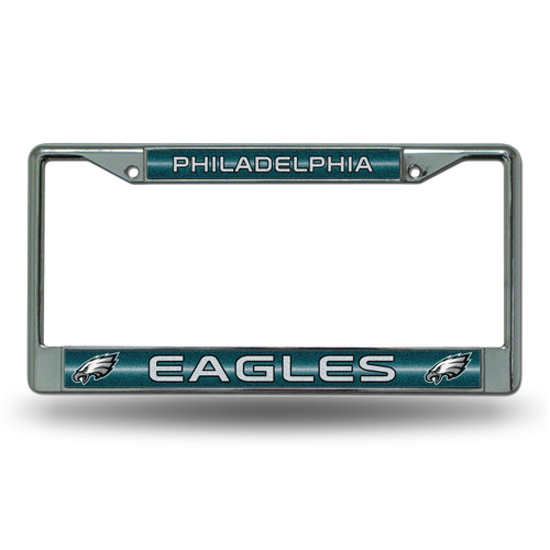 Philadelphia Eagles Chrome Glitter License Plate Frame