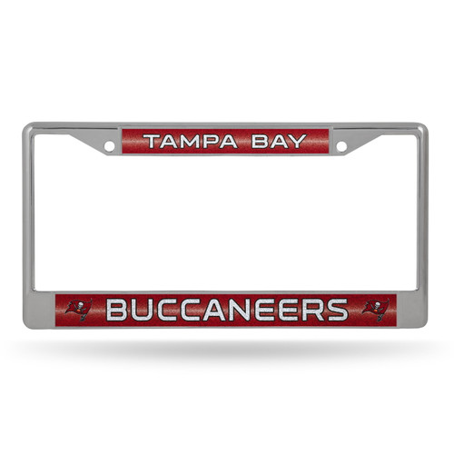 Tampa Bay Buccaneers Bling Chrome License Plate Frame