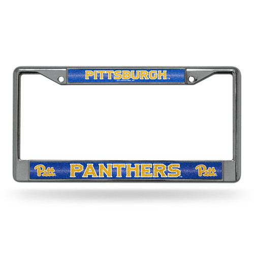 Pittsburgh Panthers Bling Chrome License Plate Frame