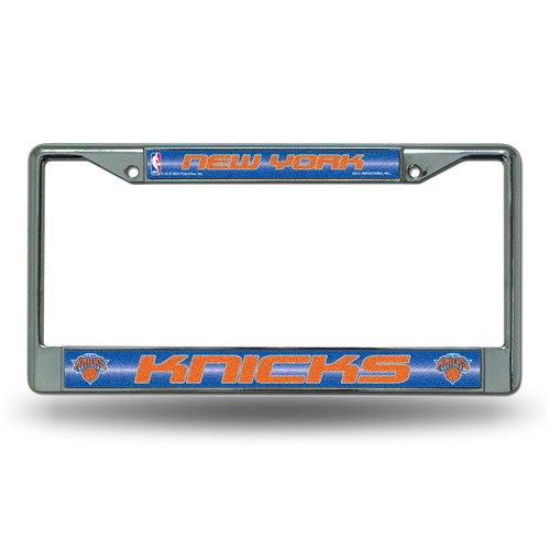 New York Knicks Bling Chrome License Plate Frame