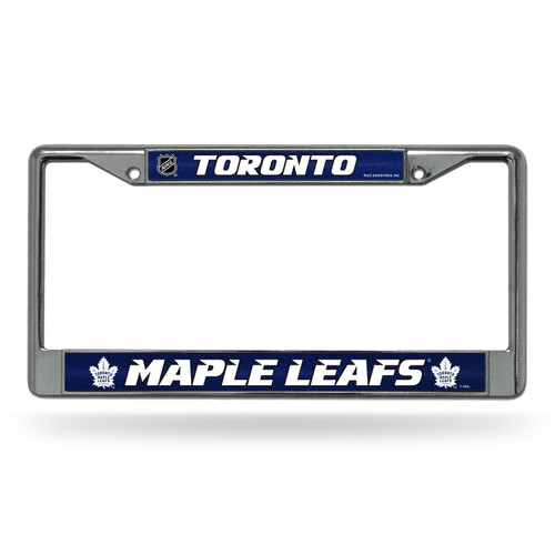 Toronto Maple Leafs Bling Chrome License Plate Frame