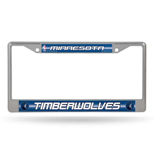 Minnesota Timberwolves Bling Chrome License Plate Frame