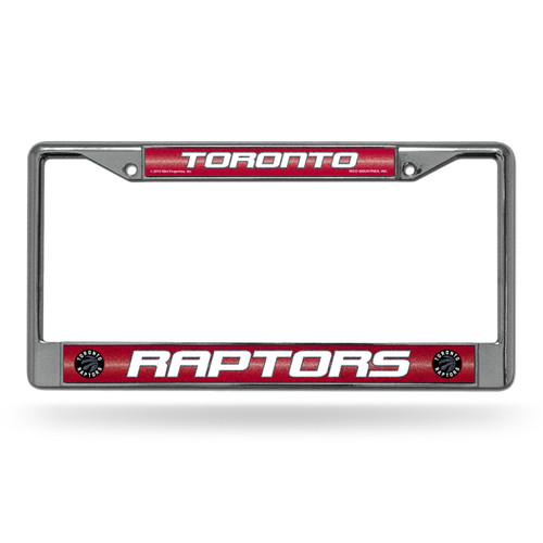 Toronto Raptors NBA Bling Chrome License Plate Frame