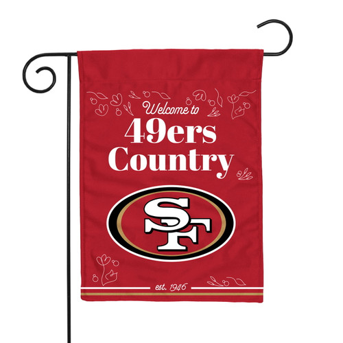 San Francisco 49ers Double Sided Garden Flag
