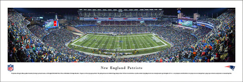 New England Patriots Night Game Panorama