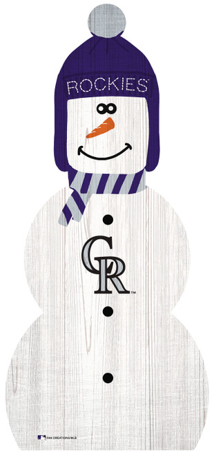 Colorado Rockies 31" Snowman Leaner