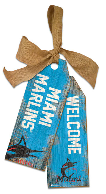 Miami Marlins 12" Team Tags
