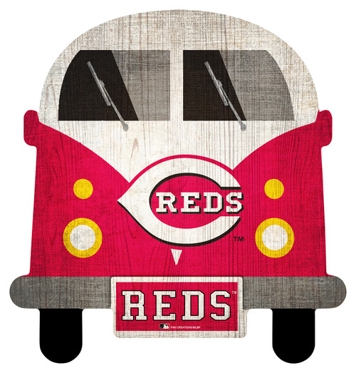 Cincinnati Reds Team Bus Sign