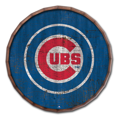 Chicago Cubs Cracked Color 16" Barrel Top