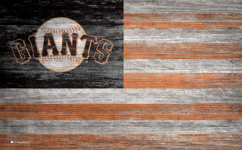 San Francisco Giants 11" x 19" Distressed Flag Sign