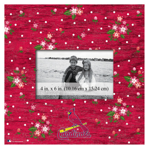 St. Louis Cardinals Floral 10" x 10" Picture Frame