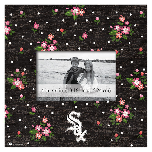 Chicago White Sox Floral 10" x 10" Picture Frame