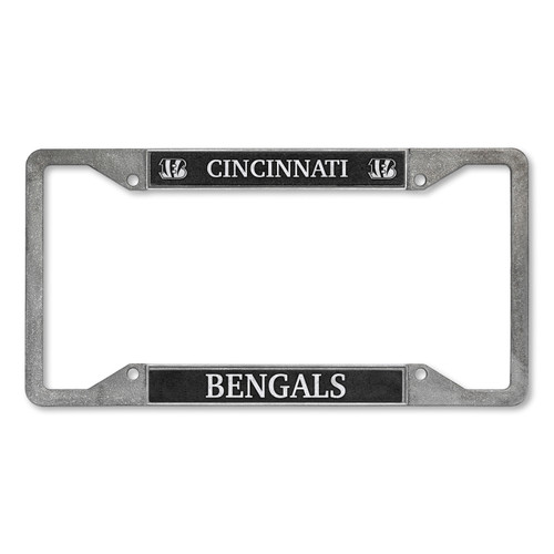 Cincinnati Bengals Pewter Style License Plate Frame