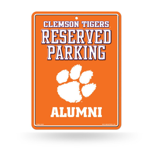Clemson Tigers Alumni Metal Parking Sign