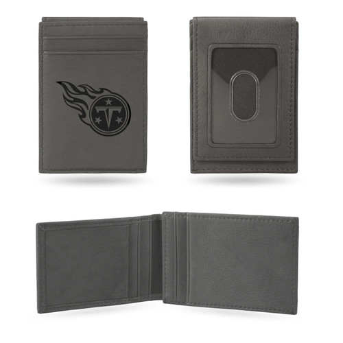 Tennessee Titans Gray Laser Engraved Front Pocket Wallet
