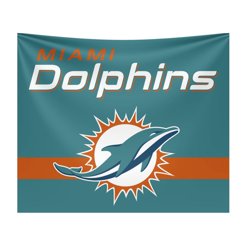 Miami Dolphins Traditional Wall Tapestry