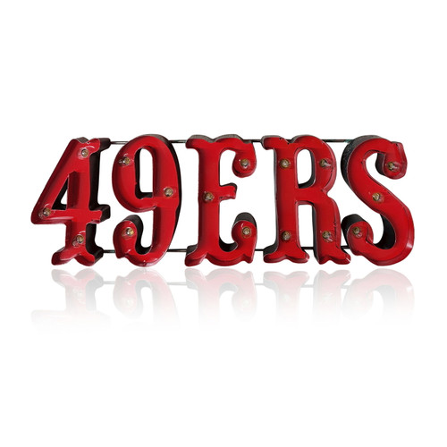San Francisco 49ers Full Color Recycled Metal Sign