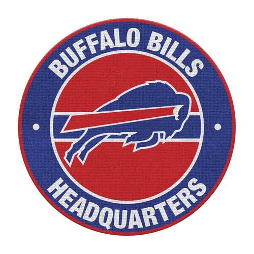 Buffalo Bills Round Headquarters Rug