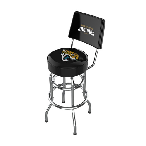 Jacksonville Jaguars Chrome Barstool with Back