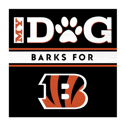 Cincinnati Bengals My Dog Barks Wall Art