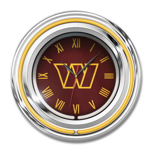 Washington Commanders 15" Neon Clock
