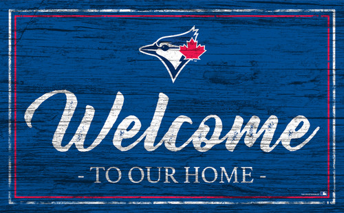 Toronto Blue Jays Team Color Welcome Sign