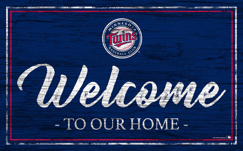 Minnesota Twins Team Color Welcome Sign