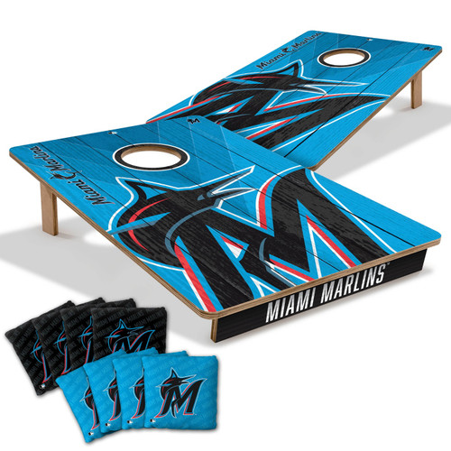 Miami Dolphins 2' x 3' All-Wood Cornhole Set - Sports Unlimited