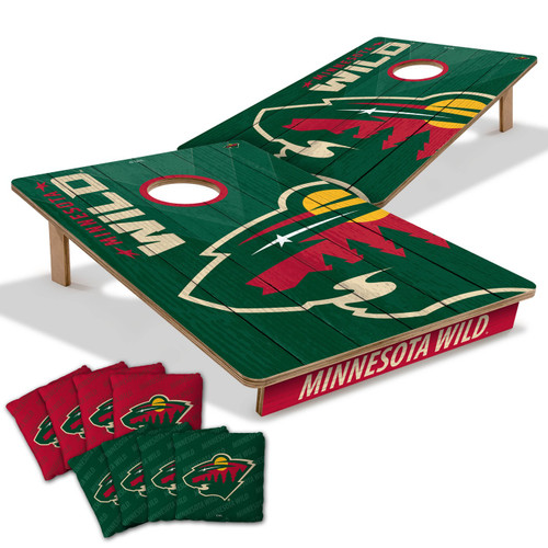 Minnesota Wild 2' x 4' All-Wood Cornhole Set - Sports Unlimited