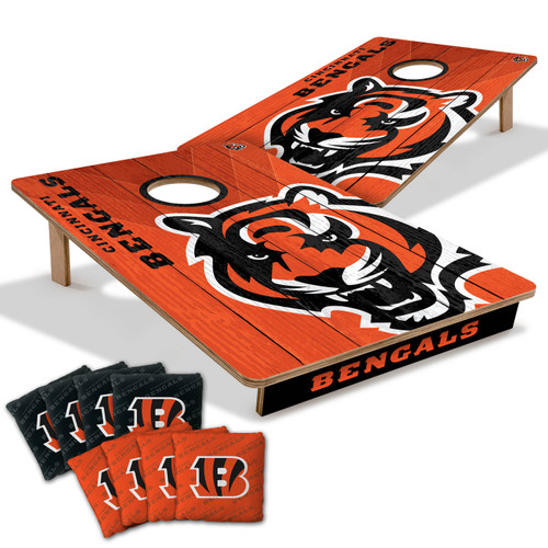 Cincinnati Bengals 2' x 3' All-Wood Cornhole Set