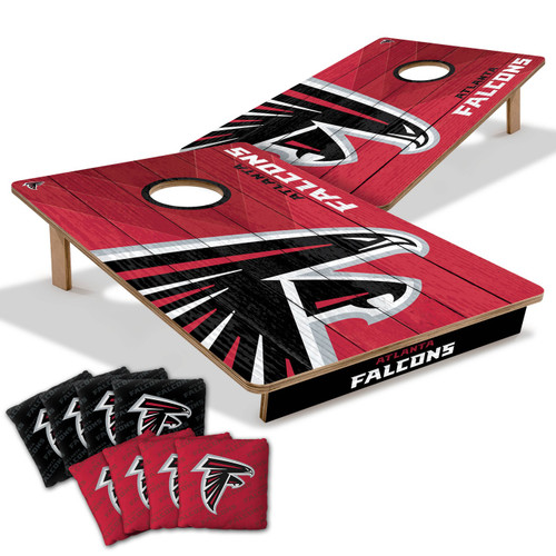 Atlanta Falcons Slogan Series 2' x 4' All-Wood Cornhole Set