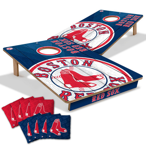 Boston Red Sox 2' x 3' All-Wood Cornhole Set