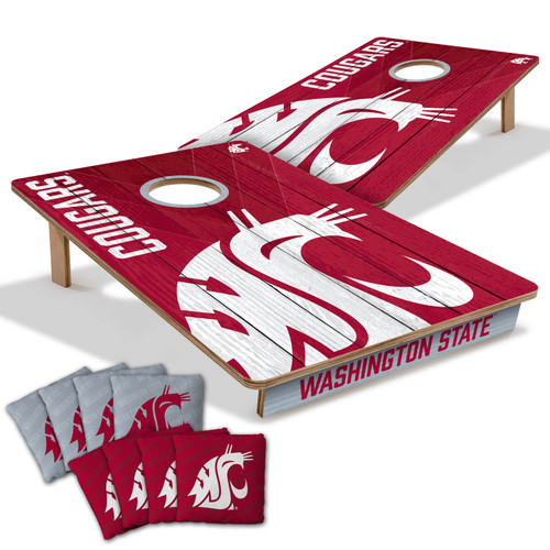 Washington State Cougars 2' x 3' All-Wood Cornhole Set