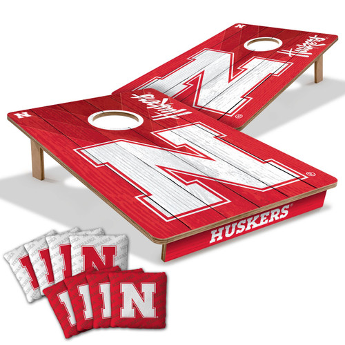 Nebraska Cornhuskers 2' x 3' All-Wood Cornhole Set