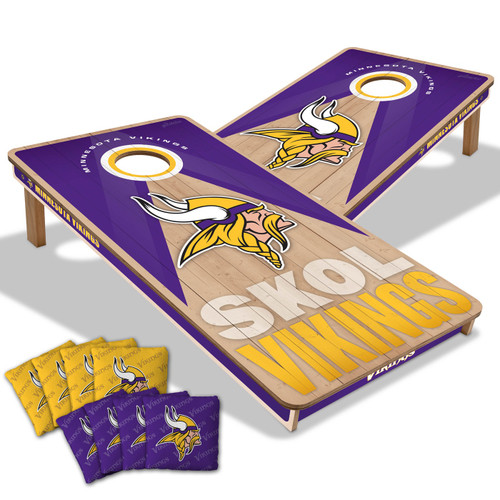 Minnesota Vikings 2x4 Slogan Series Cornhole